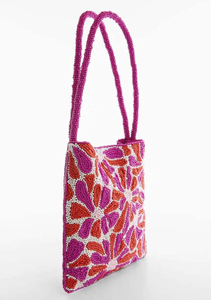 Sac à main à perles double face, sac à perles fleuri, pochette à perles, petit sac à perles, pochette à perles florale par MD HANDICRAFTS - Product Image 2