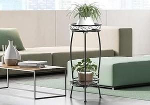 Decorative Metal 2-Layer Flower <b>Pot</b> <b>Stand</b> Living Room Balcony Indoor and Outdoor Garden in Bulk Price - Product Image 2