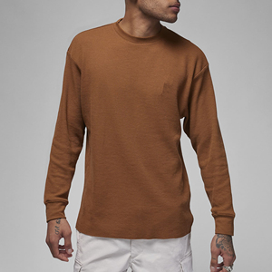 Camiseta de manga larga de alta calidad para hombre, 100% algodón, 2024, ropa sencilla a la moda, camiseta transpirable de cuello redondo para hombre - Product Image 1