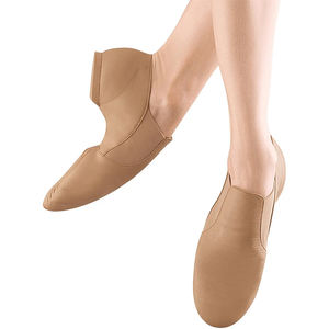 Bottes de jazz de style classique en cuir de vachette véritable semelle fendue rouge chaussures de danse jazz bottes de danse confortables et douces - Product Image 2