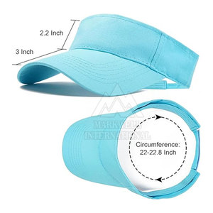 Gorras de Visera Ligeras Unisex Hechas a Medida, Nuevo Diseño, Gorras de Visera de Invierno al por Mayor Hechas en Pakistán - Product Image 3