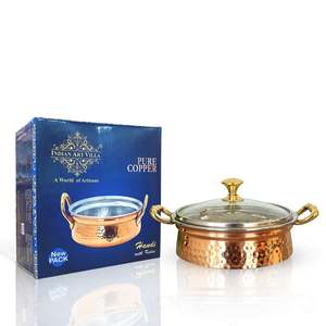 Recipiente de Acero y Cobre Handi con Tapa y Asa de Latón - Product Image 3