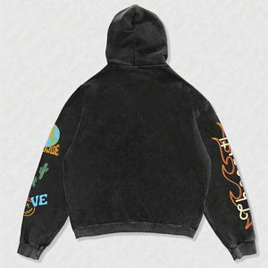 Sweat à capuche personnalisé pour hommes Sweats à capuche d'équipe personnalisés pour les vêtements de travail Collèges Broderie Strass Accent Expédition mondiale rapide - Product Image 2