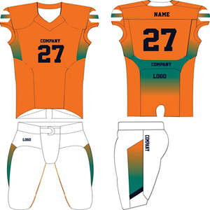 Uniformes de fútbol americano juvenil personalizados, uniformes de fútbol y pantalones de fútbol bordados y sublimados de sarga de aparejos, - Product Image 1