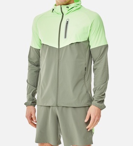 Nouvelle veste fonctionnelle confortable respirante avec fermeture éclair réfléchissante en polyester 100% personnalisée pour hommes - Product Image 1
