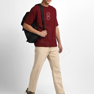 Logotipo personalizado Diseño único Nueva llegada Camisetas de moda para hombres Camisetas transpirables de gran tamaño para hombres Servicio OEM - Product Image 5