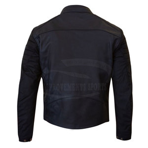 Chaqueta de motocicleta de cuero genuino de MOQ bajo Diseñe sus propias chaquetas de cuero de motocicleta de producto - Product Image 2
