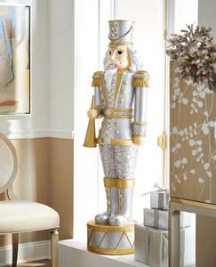 Authentique Casse-Noisette de Noël Argent et Or, 60 Arbre de Noël Debout - Product Image 1