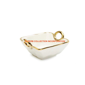 Bol de service au design fabuleux Bol de service blanc de première qualité pour la décoration de table à la maison - Product Image 4