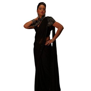 Sari moderne de luxe pour femmes, élégant pour les fêtes et les mariages, mode ethnique au meilleur prix - Product Image 2