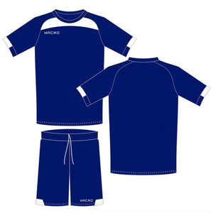 Ensemble d'uniformes de football américain sur mesure de haute qualité, respirant, grande taille, en polyester extensible, avec logo en caoutchouc et style de col - Product Image 6