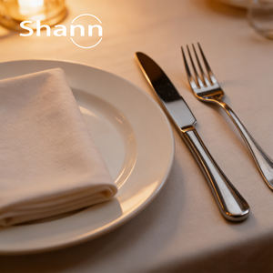 Couteau de table en acier inoxydable 22,5 x 2,05 cm, couteau de table en acier inoxydable 18/0, design moderne et luxueux, polissage miroir de haute qualité - Product Image 4