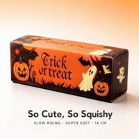 Jouet anti-stress Halloween en mousse PU à montée lente, motif fantôme et chauve-souris