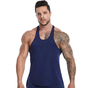 Débardeur Hip Hop pour Homme Col Rond Sans Manches Design Streetwear Gym Étiquettes Personnalisées Disponibles Mélange Polyester/Coton Séchage Rapide - Product Image 1