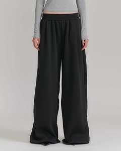 Pantalon de survêtement décontracté léger pour homme en mélange coton-polyester, coupe droite, jambe large, taille élastique, avec logo personnalisé imprimé, idéal pour l'automne - Product Image 2