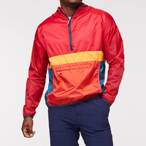 แจ็กเก็ตกันลมกันน้ำมีฮู้ดสำหรับผู้ชายเสื้อกีฬากลางแจ้งขนาดพิเศษฤดูร้อนน้ำหนักเบาออกแบบโลโก้ได้ตามต้องการ - Product Image 1