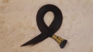 Colle à la kératine italienne de haute qualité Extensions de cheveux pré-collés Perruques de kératine longues et soyeuses Vierge à pointe plate Cheveux indiens crus naturels - Product Image 2