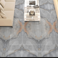 Cilalı sırlı porselen yer karosu 600X1200MM yüksek parlak lüks yaşam iç yükseltilmiş duvar ve yer karosu