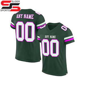 Camiseta de fútbol americano sublimada de último diseño al por mayor camiseta de uniforme americano de tendencia superior - Product Image 2