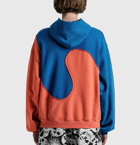 Alta calidad 500 GSM algodón grueso peso pesado 100% venta al por mayor bordado alta calidad 2024 sudaderas con capucha - Product Image 2