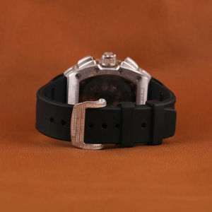 Recién llegado, reloj de acero inoxidable para hombre con Lab Grown VVS Clarity Baguette Diamond Totalmente helado para uso diario, fiestas de lujo - Product Image 3