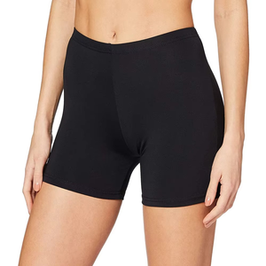 Pantalones cortos de gimnasio de cintura alta para mujer, ropa activa personalizada de buena calidad, pantalones cortos de entrenamiento de secado rápido para mujer, ropa deportiva, Color negro - Product Image 1