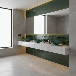 Leaf Design Metal Table Top Wash Basin High Quality <b>Bathroom</b> Vessel <b>Sink</b> Decorative Countertop <b>Bowl</b> Factory Supplier Exporter - Product Image 3