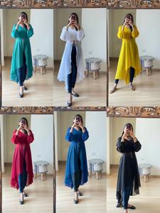 Vêtements de mariage, tenue de mariée, nouvelle broderie, designer, multicolores, mélange de soie et de coton, design moderne, ethnique indien pour femmes - Product Image 6