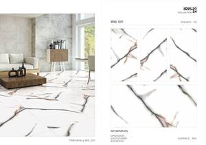 Baldosas de porcelana con acabado brillante de 600x1200 clásicas modernas de 20mm de espesor para función de ladrillo refractario interior - Product Image 5