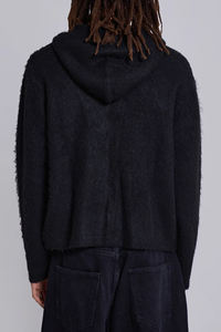 Mohair Hoodie Vintage Fashion Fuzzy Knitted Jacquard Sweater Winter Pullover Oversized Mohair Hoodie Pullover Sweater Wear - Product Image 2