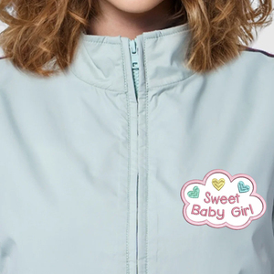 Chaqueta Bomber para Mujer, Bordado Satinado, Transpirable, Cortavientos, con Cierre, Manga Larga, Estilo Urbano - Product Image 3