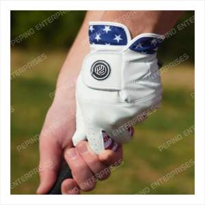 Los últimos guantes de golf de alta calidad lisos de moda con el último Logotipo de bordado de patrón Guantes de golf de cuero - Product Image 4