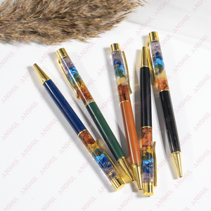 Best Buy Bulk Quantity AAA Grade Fashion Trend Crystal <b>Crafts</b> Metal Gemstones Premium 14mm 7Chakra Crystal Healing Aura Pens - Product Image 6
