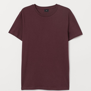 Camiseta de cuello redondo de algodón de manga corta ajustada para hombre - Product Image 1