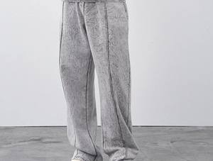 Chándal Informal Transpirable de Algodón para Hombre, Lavado Ácido, Totalmente Personalizado, Nueva Moda, Venta Caliente, Alta Calidad, Precio Económico - Product Image 4