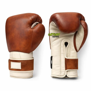 Gants de boxe en cuir PU pour hommes et femmes, vente en gros OEM, pour entraînement, sparring, kickboxing, équipement de gym - Product Image 1