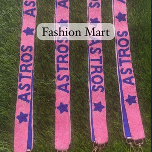 Dernières Sangles de sac à main perlées Awesome Astros avec de beaux designs Pièces et accessoires de sac spécial à acheter - Product Image 1