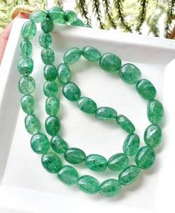 Collier de perles en quartz fraise véritable, pépites de fraise, pierres précieuses, bijoux à fabriquer, stock limité ZUBEDA GEMS - Product Image 4