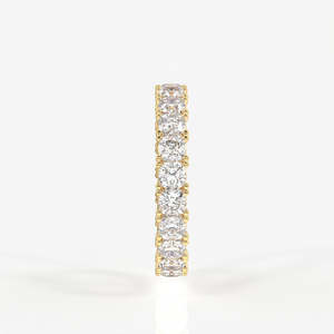 <b>Cushion</b> Cut Lab Grown Diamond Eternity Band 18K Gold <b>Ring</b> Premium Diamond <b>Rings</b> Product Category - Product Image 3