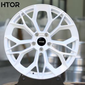 Rines Forjados HTOR Estilo Rally 18x9.5 5x114.3 Blanco Brillante, Rines Forjados JDM Racing, Personalizados para Civic Type R STI Evo <span class=keywords><strong>Yaris</strong></span> - Product Image 1