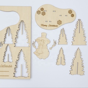 Puzzle 3D en bois fait main pour Noël, cadeau pour enfants, style imitation antique, origine Vietnam, finition polie - Product Image 2