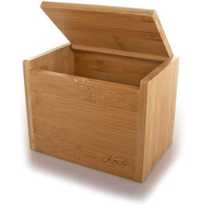 Solid <b>Wood</b> Bamboo Design Decorative Food <b>Storage</b> Container <b>Bin</b> - Product Image 2
