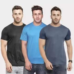 Camisetas Extra Grandes para Hombre, Logotipo Personalizado, Bordado 3D, Corte Corto, Lisas, Gruesas, con Hombros Caídos - Product Image 4