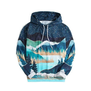 Sudadera con capucha de sublimación personalizable de alta calidad para hombre 100% algodón temporada de invierno secado rápido transpirable con bolsillo para la venta - Product Image 1