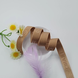 Sangle de sangle de ceinture de ruban de <span class=keywords><strong>Nylon</strong></span> de polyester 11mm accessoires de traitement anti-dérapants accessoires recyclés plats personnalisés - Product Image 2