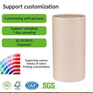 Tubo de Papel Cilíndrico Vertical para Empacar <span class=keywords><strong>Sushi</strong></span>, Caja Cilíndrica para Rollos de <span class=keywords><strong>Sushi</strong></span> con Sistema Push-Pop, Logotipo Personalizado - Product Image 3