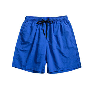 Short de sport d'été en nylon décontracté pour hommes Séchage rapide Respirant Coupe ample pour la course à pied Yoga Fitness & Loisirs Cordon de serrage en tricot - Product Image 4
