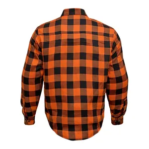 Chemise de moto personnalisée respirante résistante aux chocs pour hommes et femmes, 500g de coton, certifiée CE, veste de moto - Product Image 6