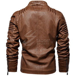 Veste en cuir de vache pour homme, best-seller, design unique, légère et respirante pour l'hiver, logo sur le devant - Product Image 2