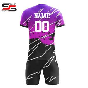 Versión del jugador, camisetas de fútbol personalizadas, ropa de fútbol para hombre, conjunto de 2 piezas, tela Jacquard transpirable, conjunto completo para jóvenes, kits de uniformes de fútbol - Product Image 2